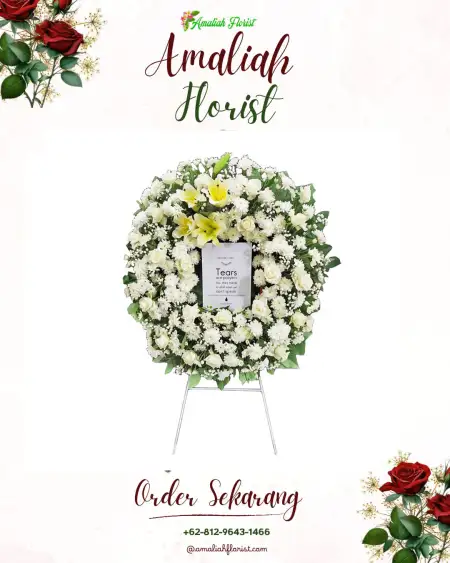 Krans Bunga Duka Makam Agung